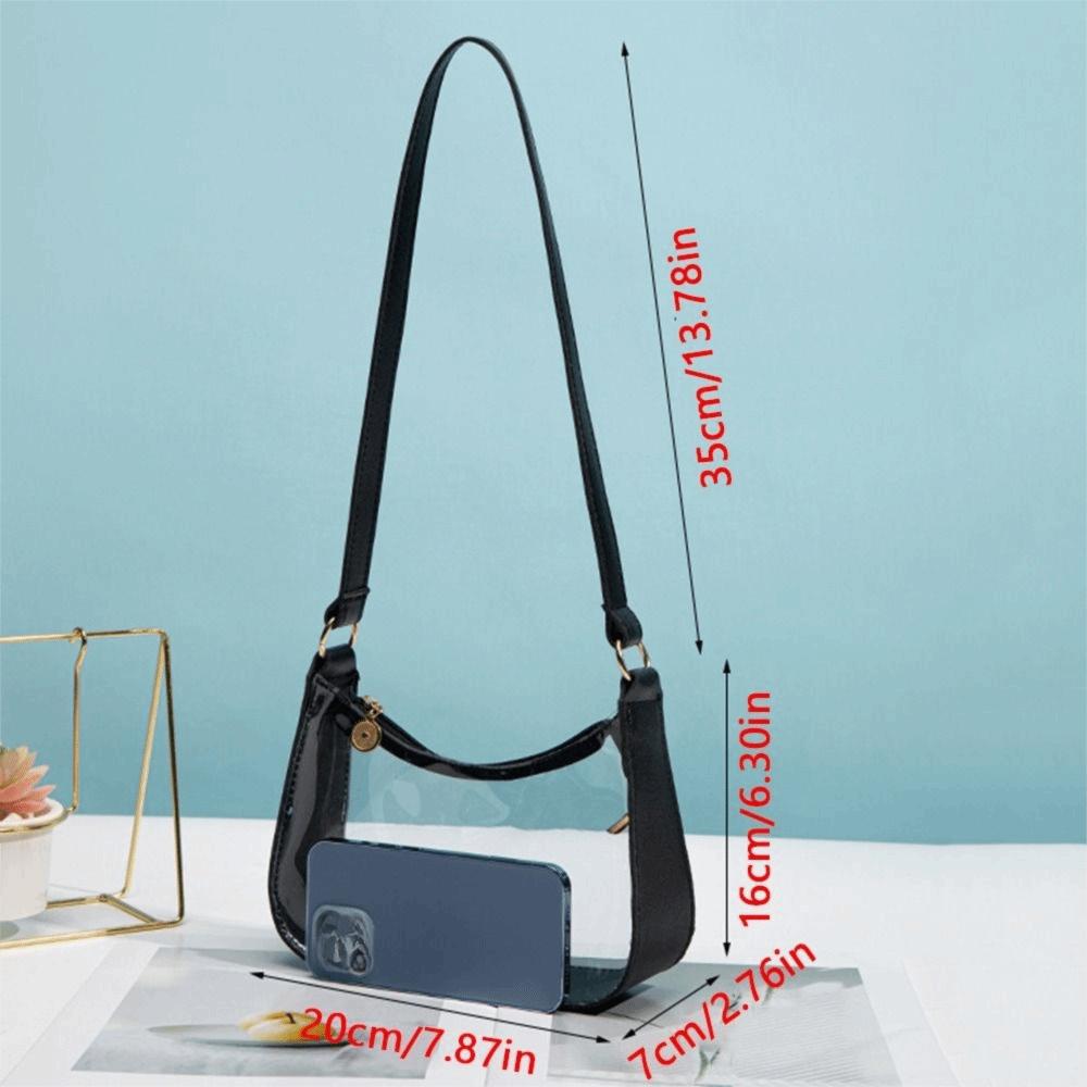 Waterproof Transparent Shoulder Bag Portable Tote Bag Fashion Crossbody Bag  Girls