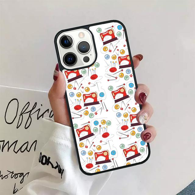 Sewing Scissors Coque Shell For iPhone 17 Air 15 16 14 13 12 Pro Max 11 Pro Max Plus Phone Case Cover