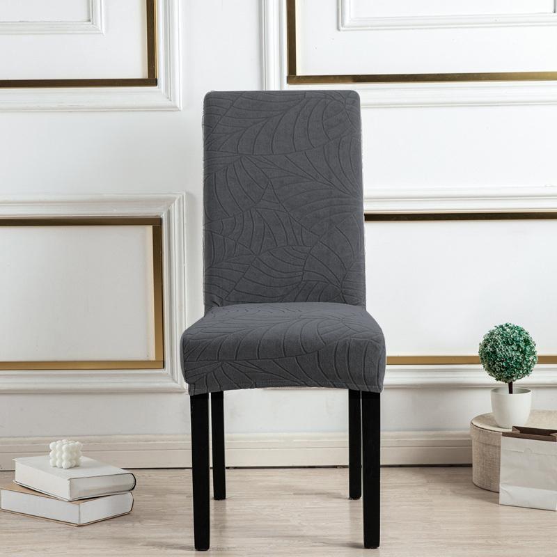 1/2/4pcs Jacquard Stretch Dining Chair Slipcover Removable Washable Chair Protector for Living Room Hotel Dining Room Kitchen