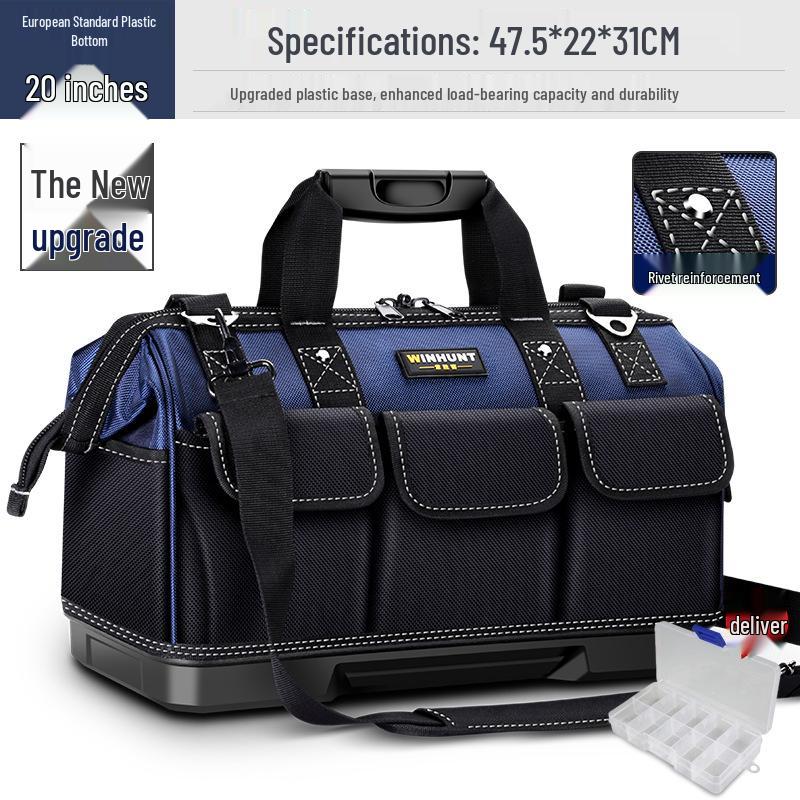 Portable Multifunctional Tool Bag: Durable, Wear-Resistant Canvas for Hardware Repairs and Electricians