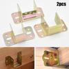 Sleek U Shaped Bed Connecting Connector Brackets Centre Support Clip 20mm