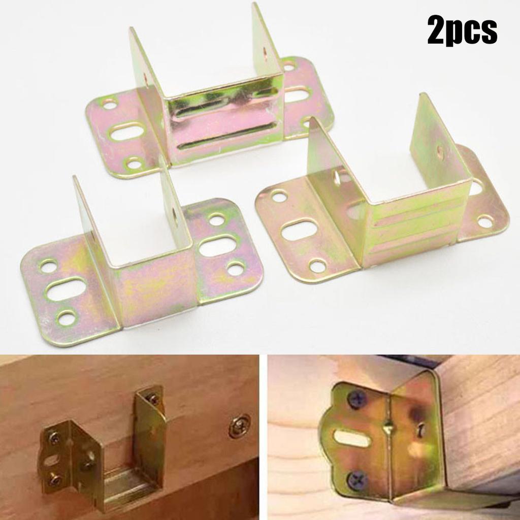 Sleek U Shaped Bed Connecting Connector Brackets Centre Support Clip 20mm