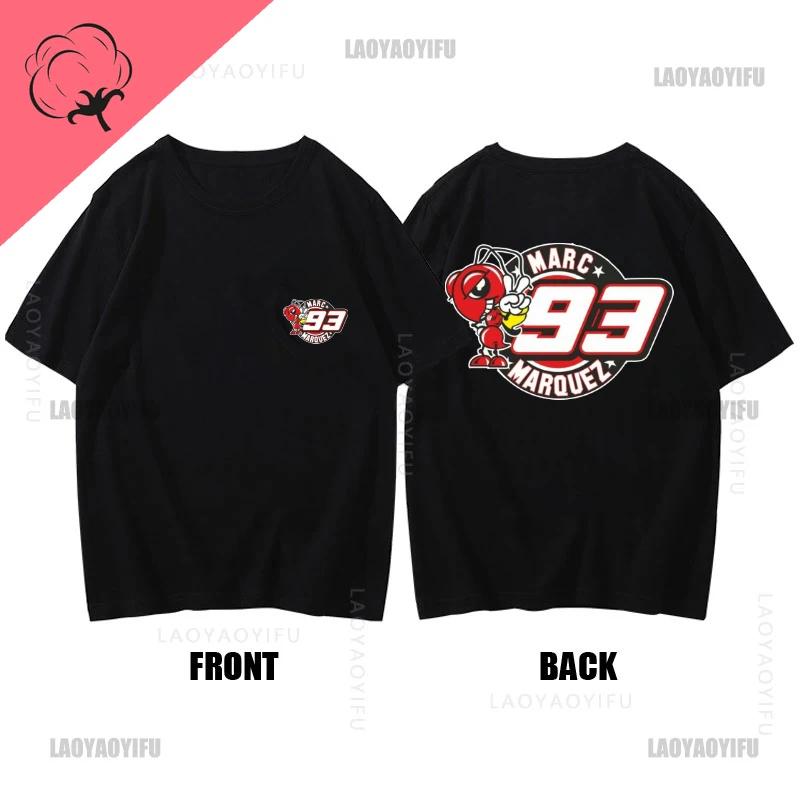 

Крутая красная муравьиная футболка с логотипом Маркеса для мужчин и женщин, Маркес, мотоциклетные гонки, игра 93, одежда для взрослых с коротким рукавом 4XL