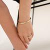 Dfarbe Silver/gold Natural Moissanite Thila Cuff Bangle