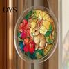 Stained Glass Puzzle Round Acrylic Suncatcher Puzzle, UV Printed Window Hanging Decor Educational Game 7.48 Inch DIY Craft Light Catcher Ornament for