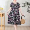 Dress Women Summer Sundress Casual Short Sleeve Dress Vestidos Female O-Neck Robe Oversized Bohemian Dresses
