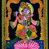 Tapestry of Indian God Radha Krishna Glitter