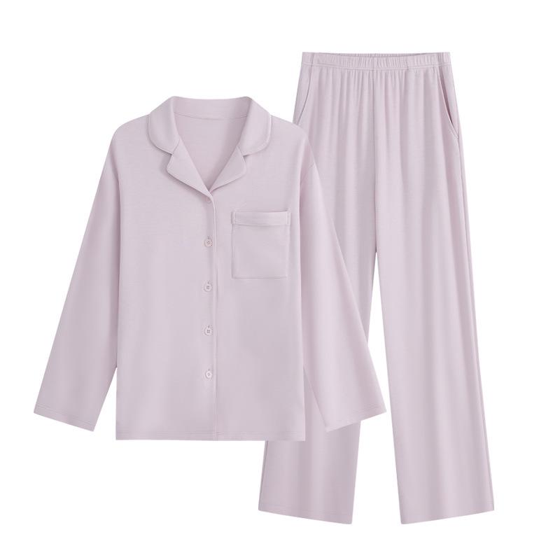 

Women s High-End Fleece-Lined Thermal Pajamas Set: German Velvet Long-Sleeve Top & Pants for Autumn/Winter, Suitable for Outdoor Wear L