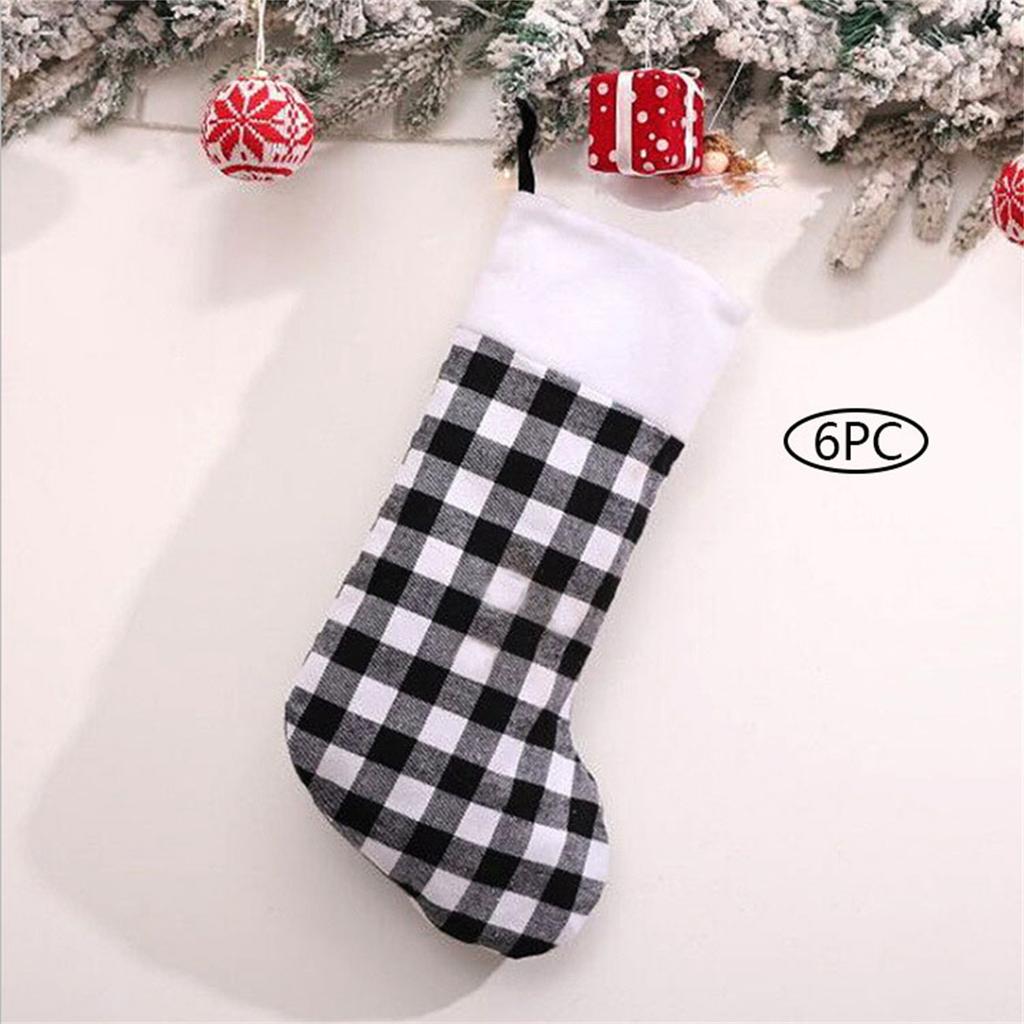 Christmas Stockings  Cable Knitted Stocking Gifts & Decorations For Family Holiday Xmas Party 6PC