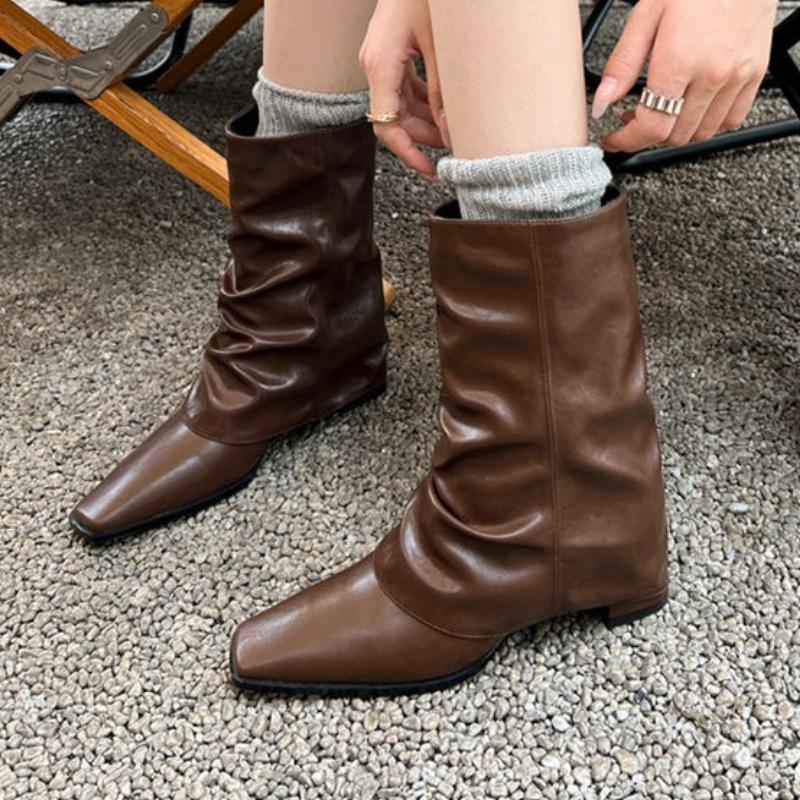 Fashion Women High Heels Ankle Boots Elegant Fashion Chunky Shoes Designer 2025 Winter Chelsea Boots New Dress Party Woman Pump Botas