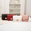 2021 Fashion Ladies Bags Embroidered Shoulder Bag Soft Pu Material Chain Bag