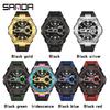 SANDA Neue Herren Sportuhr G Wasserdicht Digital LED Damen Bunt Stoßfest Sport Elektronisch Neue Armbanduhr Uhr Reloj 3123
