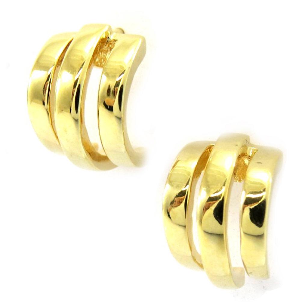 Les Trésors De Lily [G2025] - Gold Plated Hoop Earrings 'Choreography'