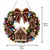 Zářící sady pro malování diamantem LED řetězová světla DIY závěsná sada Vánoční ozdoby