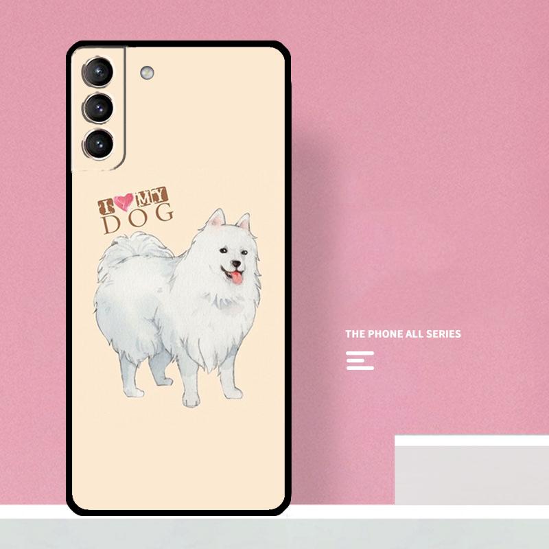 Japanese Spitz Dog Phone Case For Samsung Galaxy S25 S26 Ultra S20 S21 S22 S23 S24 Plus S10 S25 FE Cover Coque