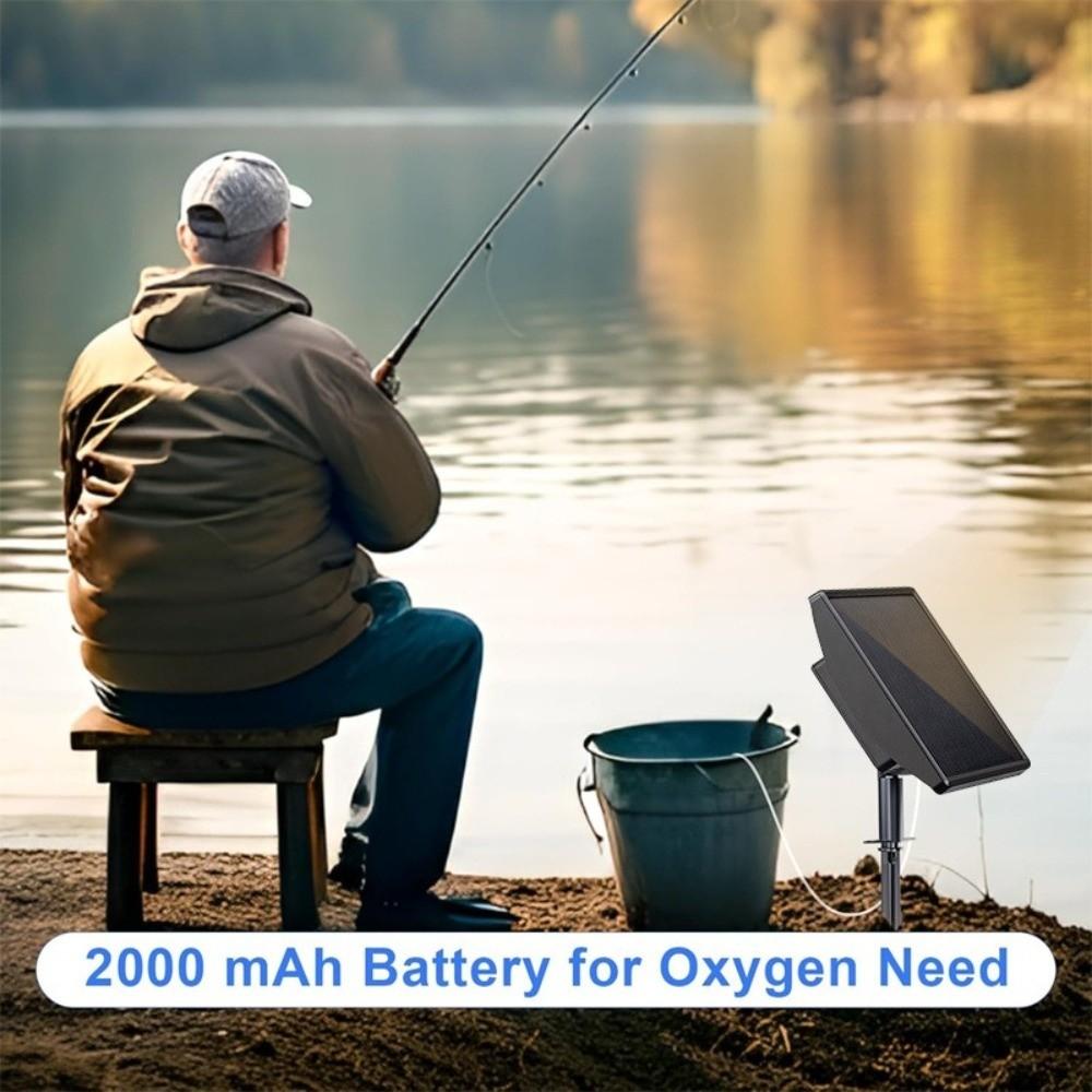 Durable Fish Tank Aerator Low Noise Air Pump Aerator Fishing Aerator Solar Oxygen Pump  Pond
