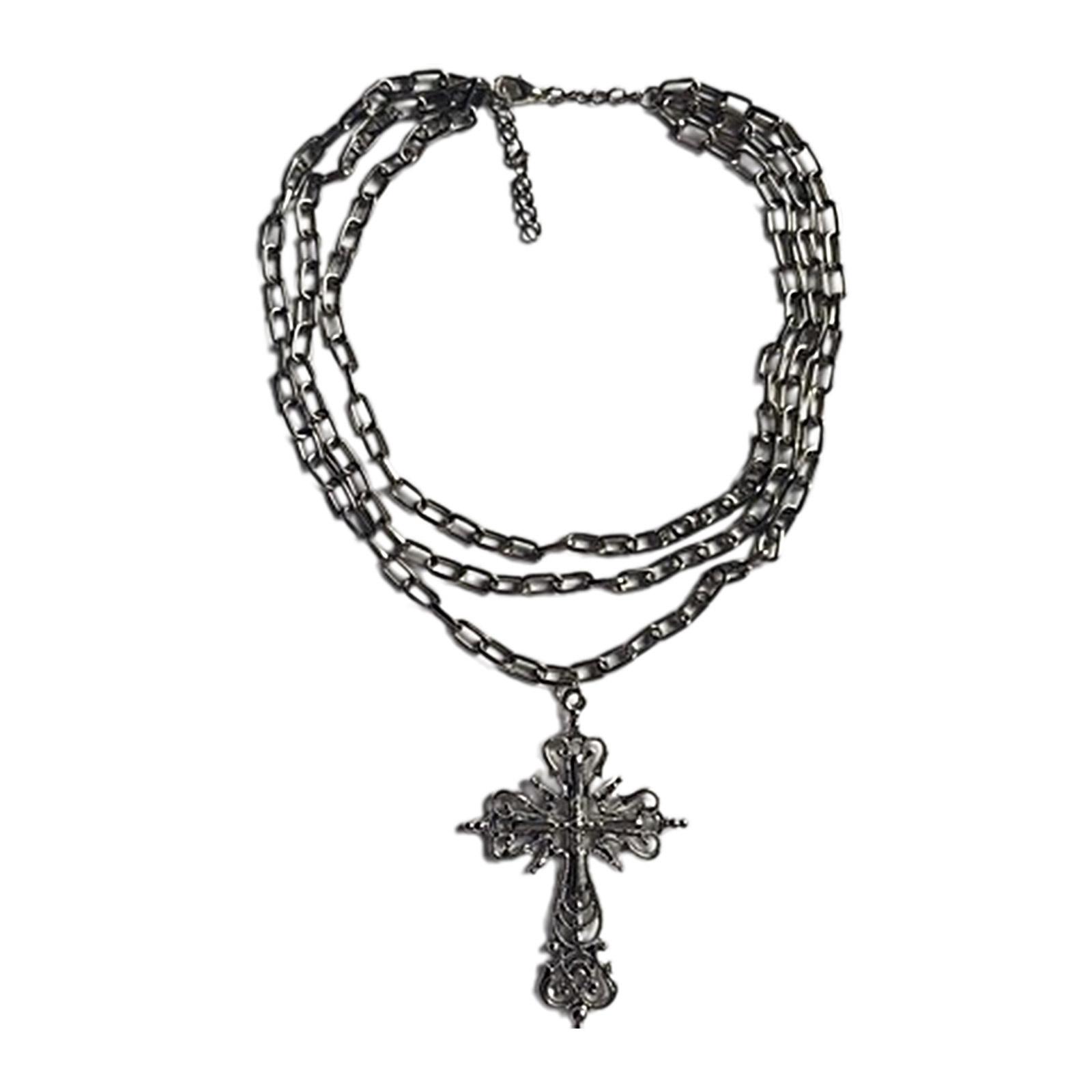 

Уникальное черное кулонное украшение на шею, элегантное черное ожерелье с многослойной изящной цепочкой на шею