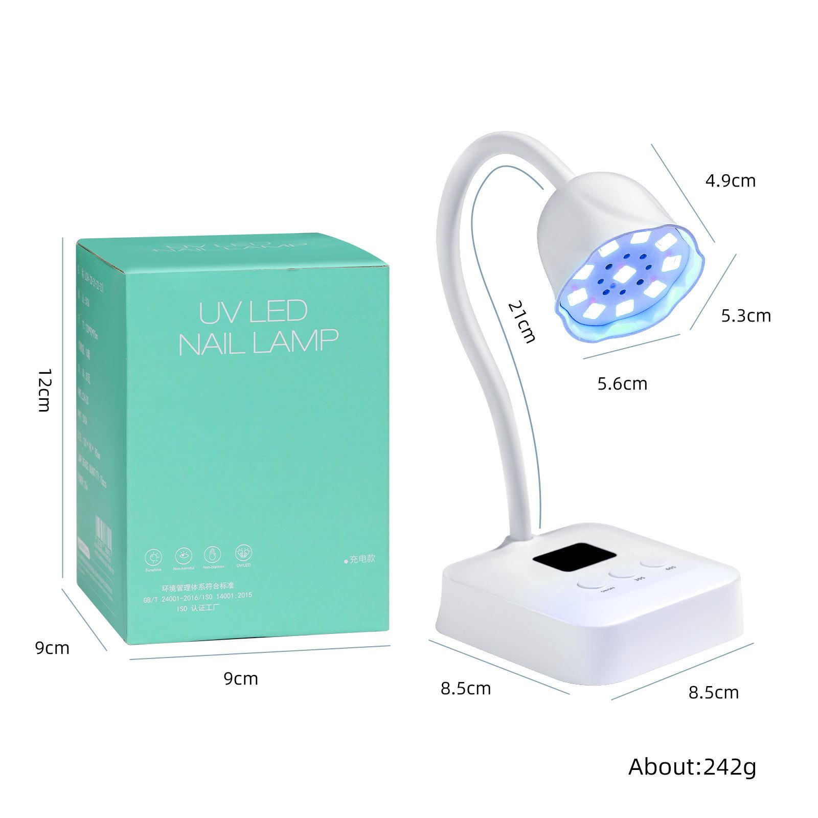 

Portable UV Gel led nail lamp LED Nail art Lotus Light Quick-drying Timed USB No Blackening Hands Polish Uv Gel Curing lights Other