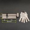 Special Custom Security Door Center Asymmetry Brass Lock Cylinder with Knob Aluminum Alloy Door Eccentric Lock Core Height 32mm