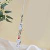 Cute Beaded Fork Phone Chain Ornament Heart Beaded Cellphone Pendant Phone Lanyard Bag Charm for Fashionable Individuals