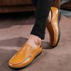 High Quality Leather Men's Moccasins Fashion Brand Men's Flat Shoes 38-47