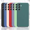 Shockproof Liquid Silicone Phone Case For Samsung Galaxy S24 S25 S21 S22 S23 FE S 25 edge 24 Plus Ultra Thin Matte Cover Fundas