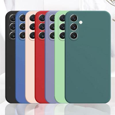 Stoßfeste Flüssigsilikon-Handyhülle Für Samsung Galaxy S24 S25 S21 S22 S23 FE S 25 edge 24 Plus Ultra-dünne Matte Abdeckung Fundas