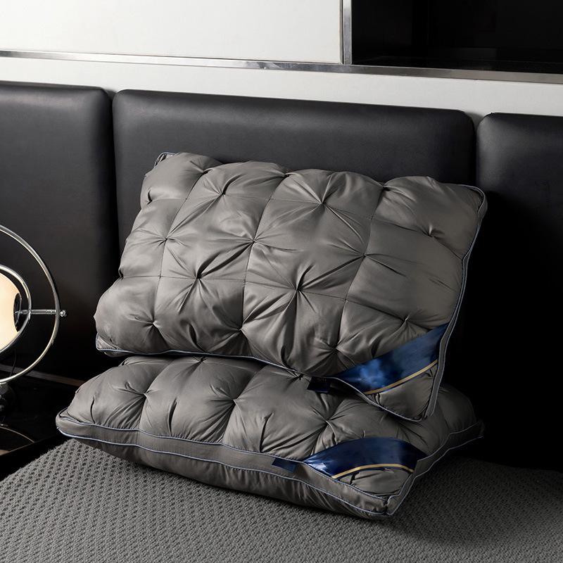 Neck Support Pillow with Non-Collapsing Core & Cover, 48x74cm, Ideal for Home, Hotel or Dorm Use