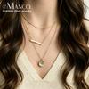 EMANCO Classic Gold Color Stainless Steel Necklace Women Multi Layered Necklaces for Women Dainty Chokers Necklace Wholesale