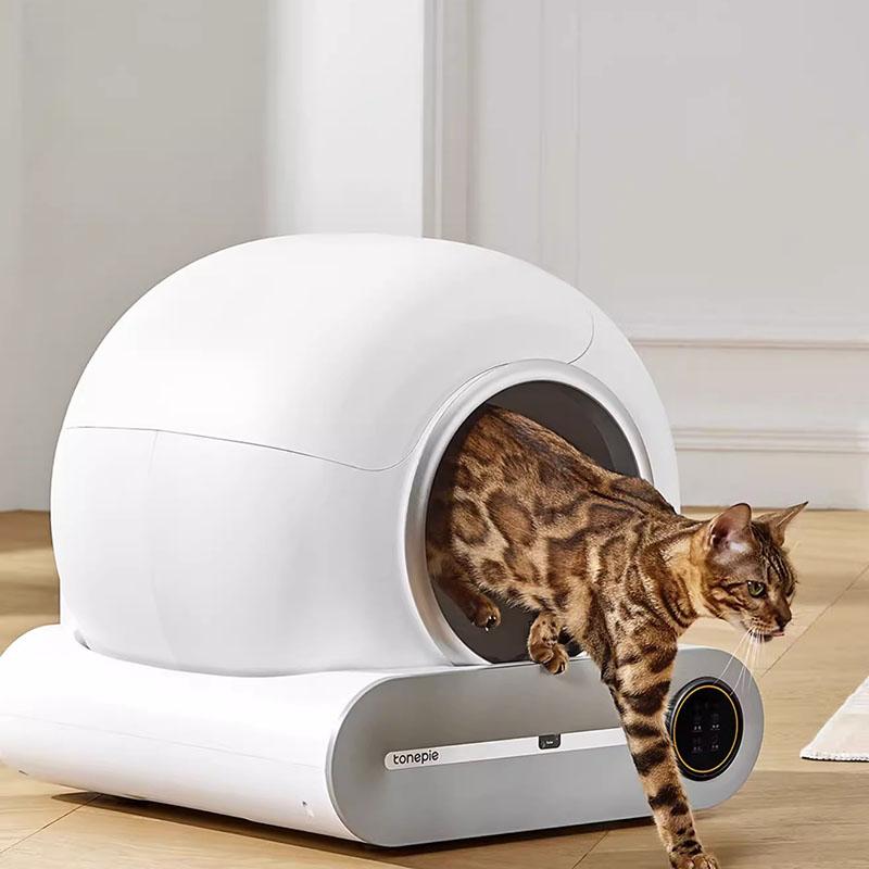 Automatic Cat Litter Box Super Large Smart Cat Toilet Automatic Cleaning Closed Deodorizer Electric Poop Shovel Pet Supplies