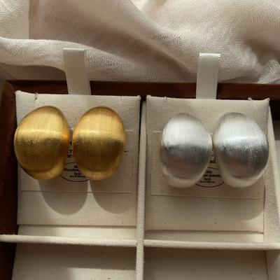Einfache Ohrstecker aus gebürstetem Metall, Leichter Luxus, Nischen-Temperament, Fortgeschrittener Sinn, Vielseitig, Aura des kalten Windes, Personalisierte Ohrringe