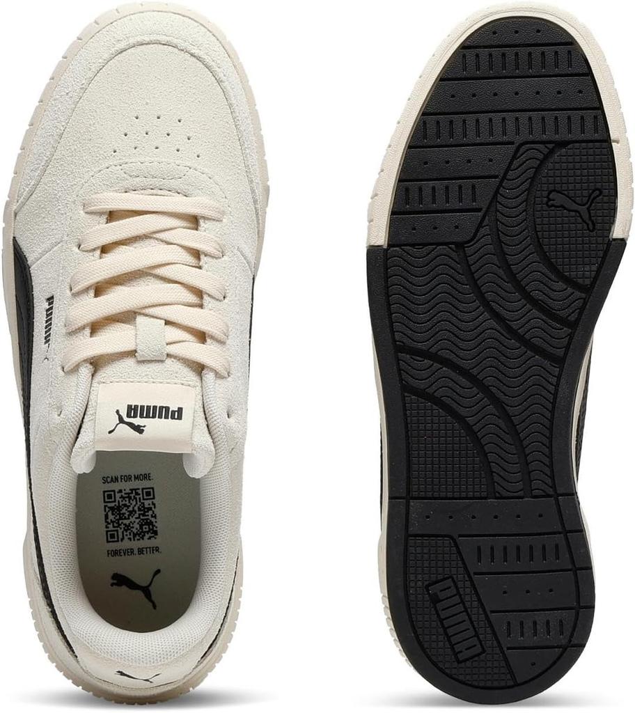 PUMA Women's Carina Mia SD Platform Sneakers Alpine Snow/Puma Black 24.5 cm