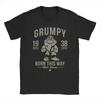 Men's T-Shirts Snow White Grumpy Born This Way 1938 Humor Cotton Tees Short Sleeve Cartoon T Shirts Merchandise Plus Size