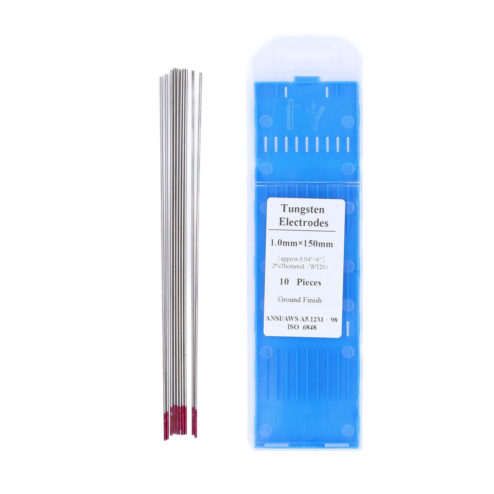 

10 шт. электродные стержни, аргонодуговая сварка, вольфрамовая игла для тонкого листа, нержавеющая сталь, алюминиевый сплав Red Head