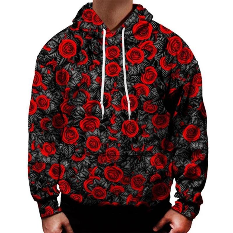 Multi Color Plants Leaf Hoodie Men 3D Printed Flower Sweatshirt Women Long Sleeve Hoodies Tops Casual Street Oversized Pullovers