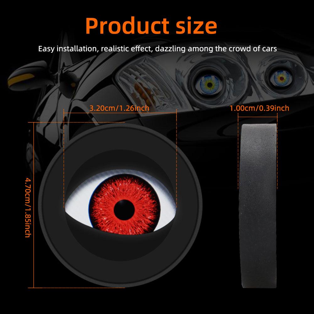 Car LED Devil Eyes 3 Inch Demon Evil Eye Lenses 12V For Car Remote Control Eyes Retrofit Kits Fitting Auto Light Accessories