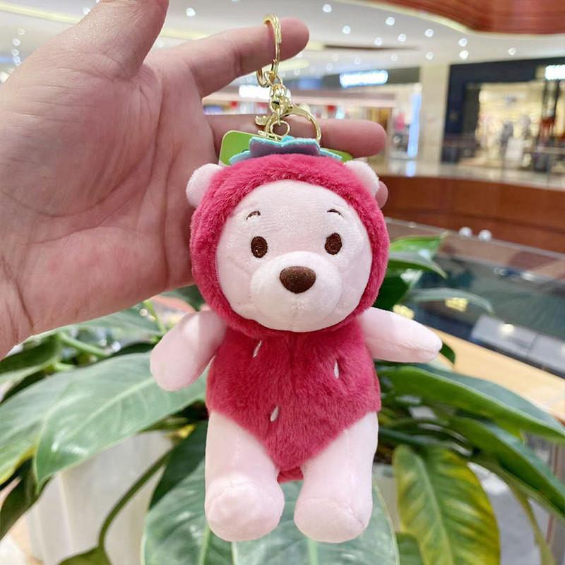 Plush Cozy Short Bear Astronaut Doll Keychain Vibrant Colors For Collecting Fun