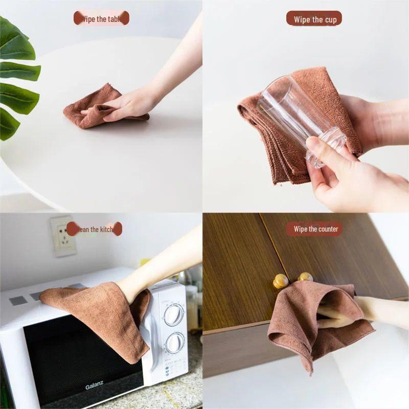 30x30 Microfiber Absorbent Kitchen & Car Towel - Small, Thick, Multi-use
