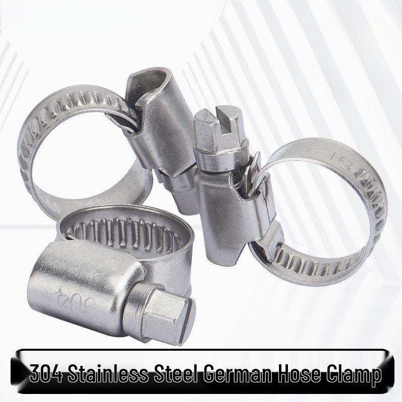 304 Stainless Steel Adjustable Hose and Pipe Clamp Clip