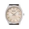 Seiko Ceas analog cu quartz cu curea de piele SUR421P1 Curea argintie Bărbați