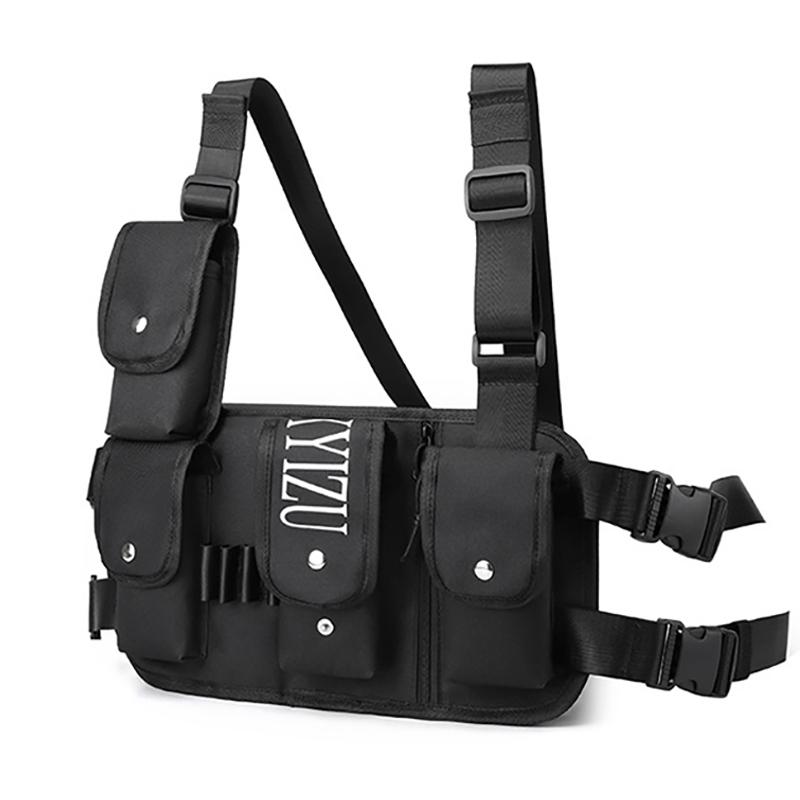 2025 New Multi-functional Chest Bag Tactical Function Multi-pocket Vest Bag Lightweight Waterproof Outdoor Sports Cycling Backpack