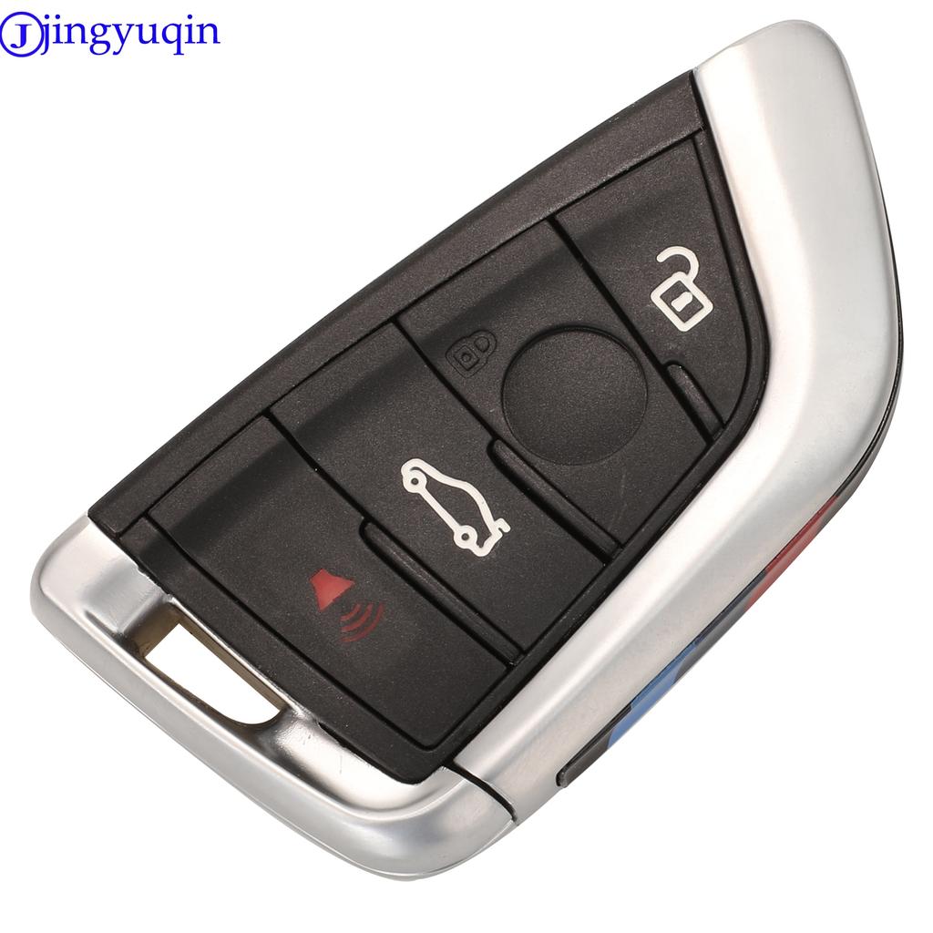 Jingyuqin 3/4 Tasten Smart Fernbedienung Autoschlüssel 315/ 434/868Mhz Für BMW CAS4 CAS1 2 3 4 5 6 7 X5 X6 CAS4+ FEM 2011-2017 pcf7945