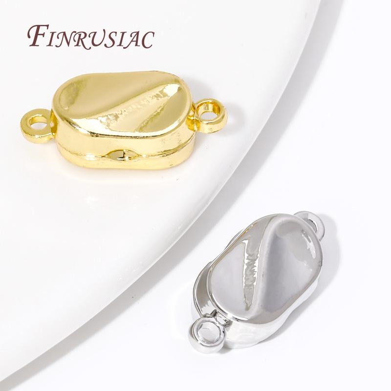 18K Gold Plated Bracelet Clasps Connectors DIY Bracelet Necklace Fittings Magnetic Clasps Accessories For Jewelry Making