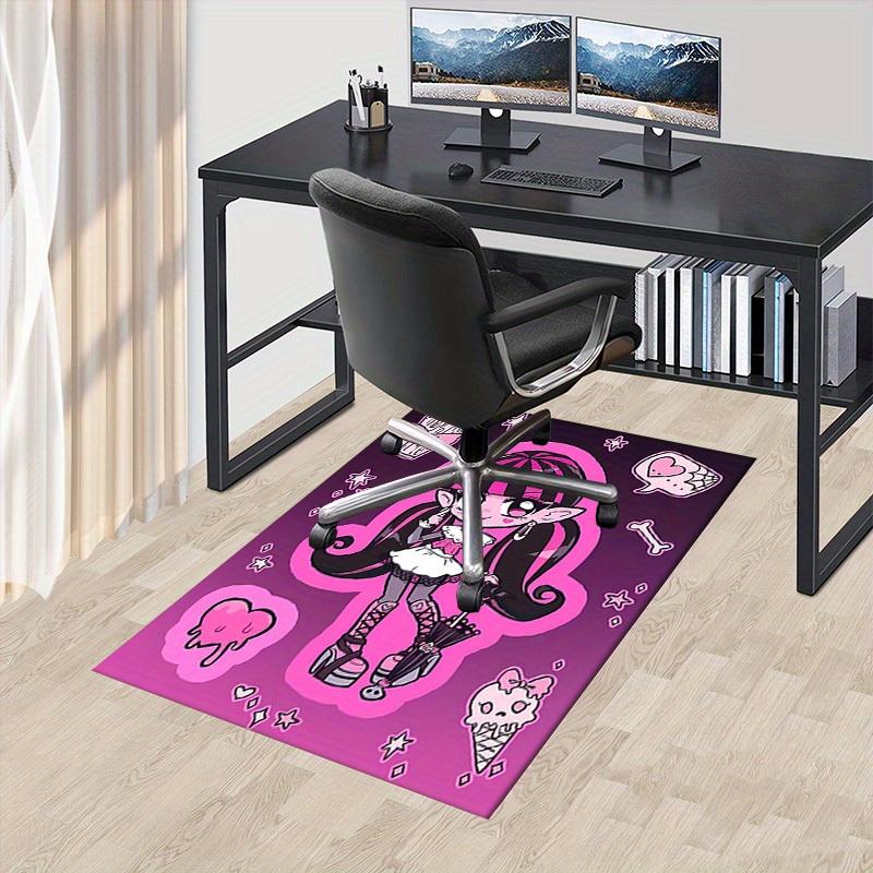 Gothic, Monster High Draculaura Office Carpet Soft Polyester Entrance Carpet Washable Non-slip Machine Washable Indoor Carpet Living Room Be 60cm by 90cm