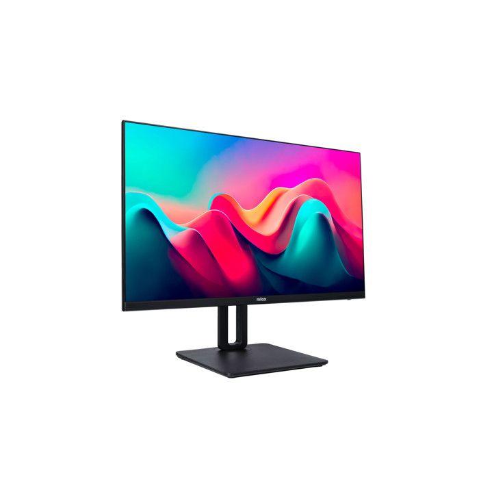 Nilox Monitor 24" IPS FHD 5ms NXM24REG11, Regolabile, Altoparlanti Integrati, Nero