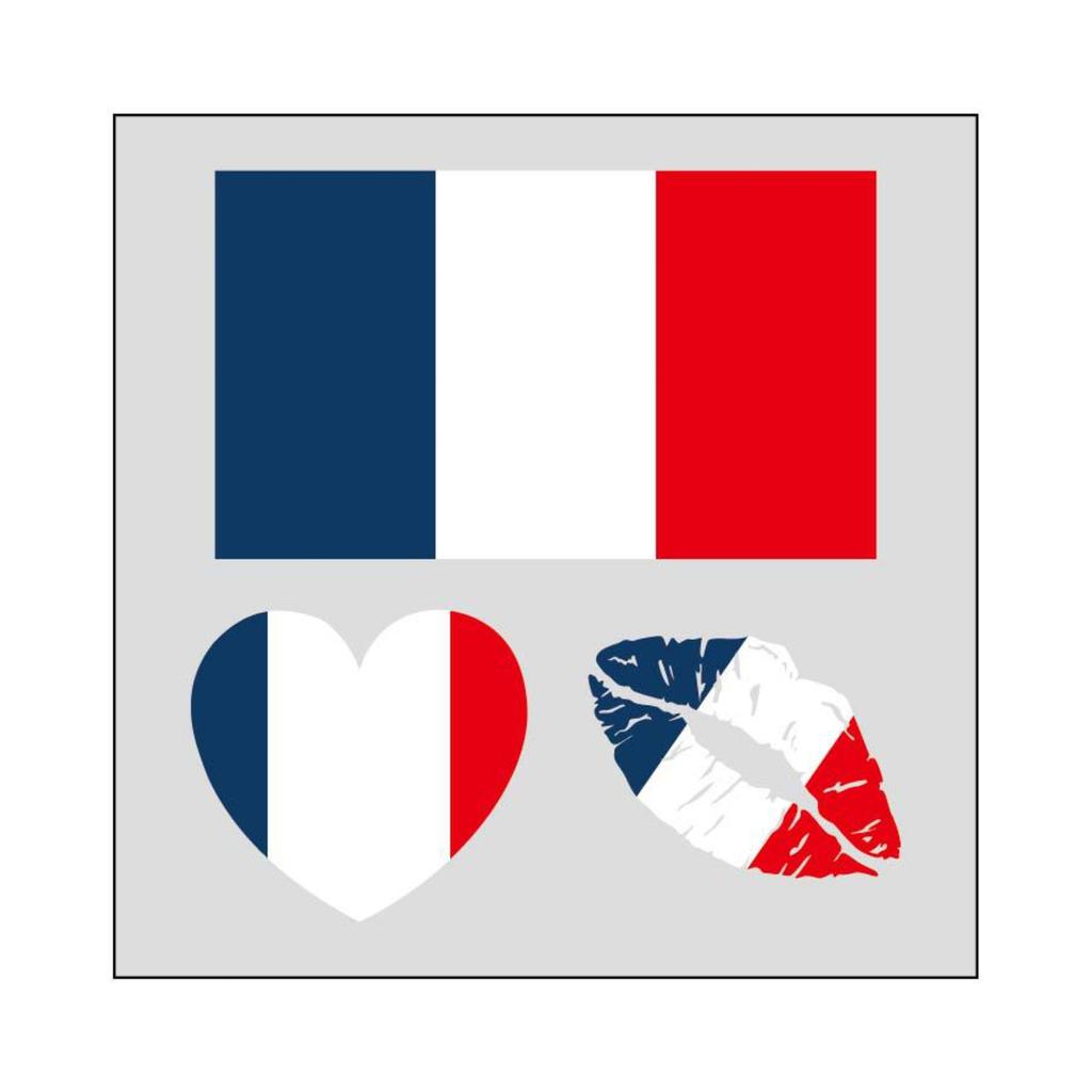 Flag Football Fan Tattoos/Face Stickers, Event Cheering Props, Suitable For Adults And Children.