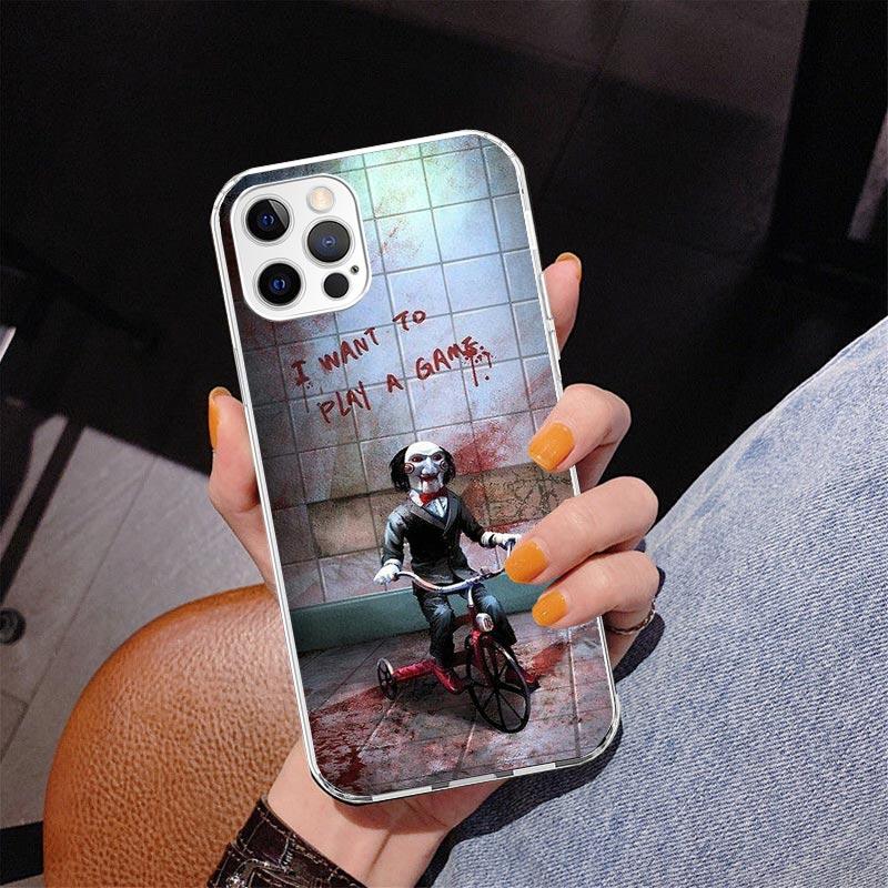 The Jigsaw Killer Horror Phone Case For iPhone 17 Air 16 Pro Max 16E 15 + 14 Plus 11 12 13 Mini 7 8 SE Gift Print Cover Fundas 1
