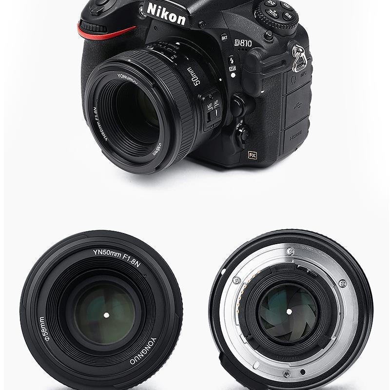 YONGNUO YN50mm F1.8N Portrait Prime Lens for Nikon Mount 50mm F1.8