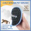 Steam Brush For Shed Cats, Cat Grooming Brush With Steam, Rechargeable Steam Pet Brush For Cats, Steam Cat Brush 3-In-1 To Clean And Remove Loose Hair