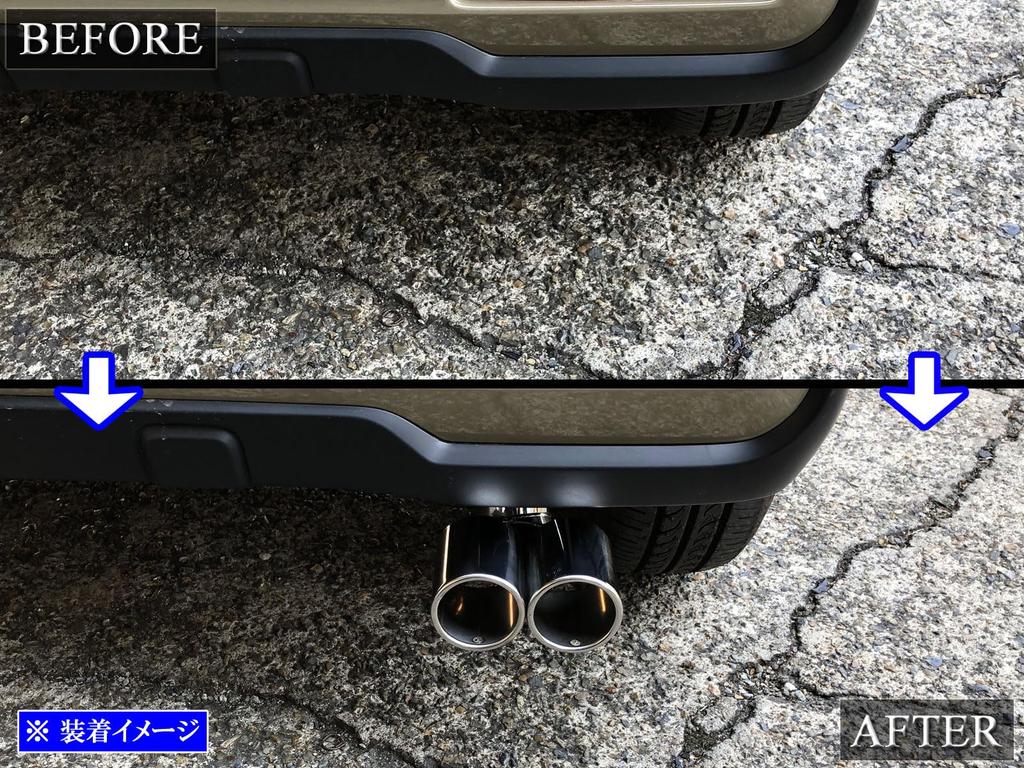 BRIGHTZ Stainless Steel Dual Exhaust Muffler for Joy Cutter, Silver, N-BOX JF5/JF6 (F5, F6, 5, 6) [MUF-CUT-006]